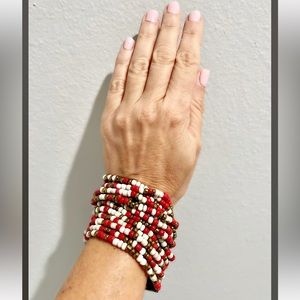 Handmade in Bali - multi strand beaded bracelet